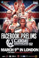 Cage Warriors 52 Facebook Preliminary Fights